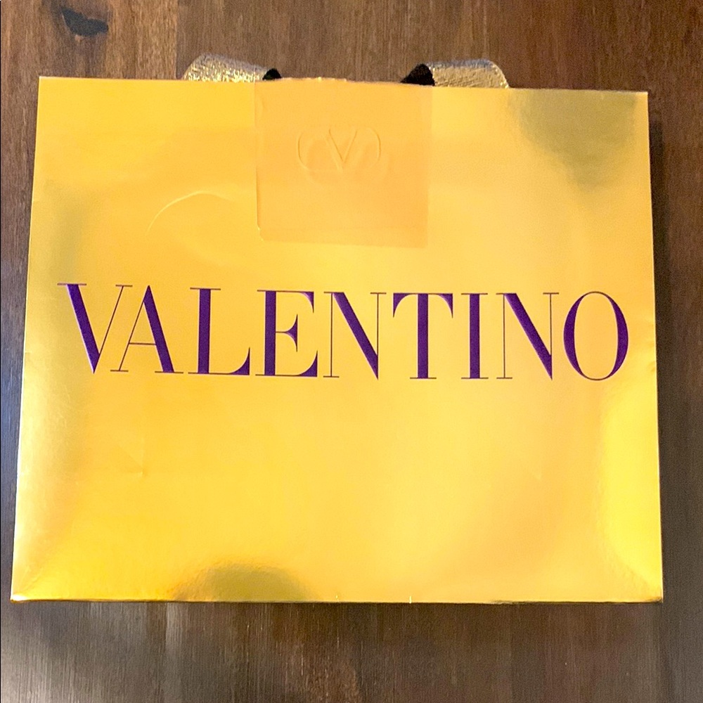 Valentino Gold Shopping Bag